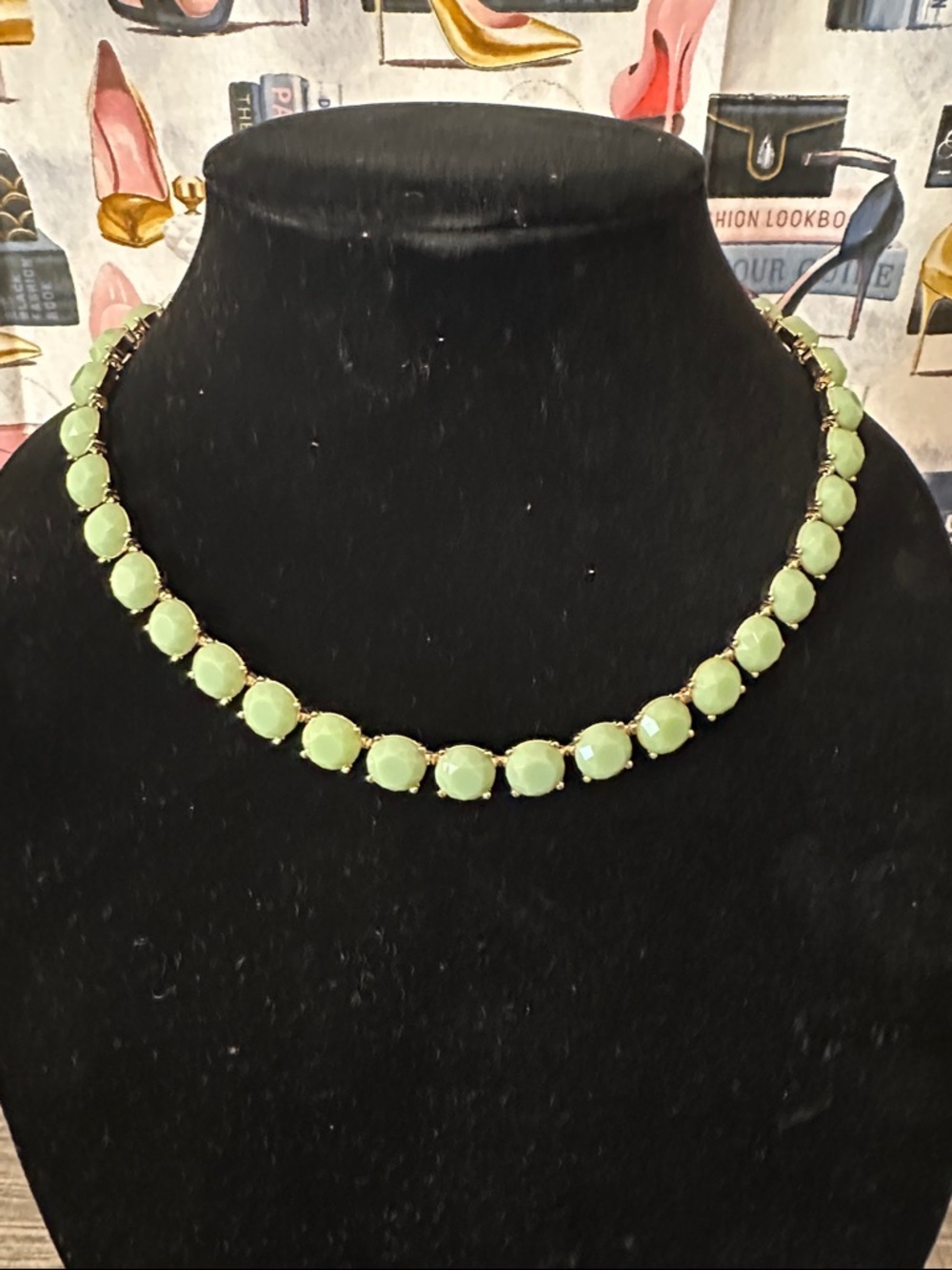 Green acrylic Choker Necklace - Unbranded